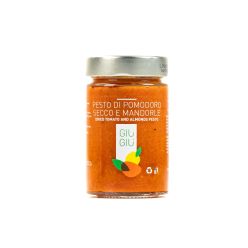 giù giù pesto pomodoro secco e mandorle gr. 200 sicilia siciliano prezzemolo e vitale
